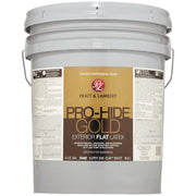 Pratt & Lambert Pro-Hide Gold Latex Flat Exterior House Paint, Super One-Coat White, 5 Gal.