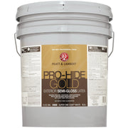 Pratt & Lambert Pro-Hide Gold Latex Semi-Gloss Exterior House Paint, Super One-Coat White, 5 Gal.