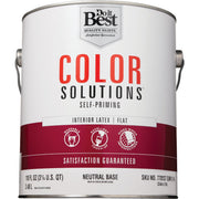 Do it Best Color Solutions Latex Self-Priming Flat Interior Wall Paint, Neutral Base, 1 Gal.