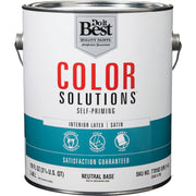 Do it Best Color Solutions Latex Self-Priming Satin Interior Wall Paint, Neutral Base, 1 Gal.