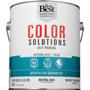 Do it Best Color Solutions Latex Self-Priming Satin Interior Wall Paint, Neutral Base, 1 Gal.