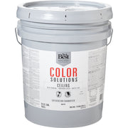 Do it Best Color Solutions Latex Self-Priming Flat Ceiling Paint, White, 5 Gal.