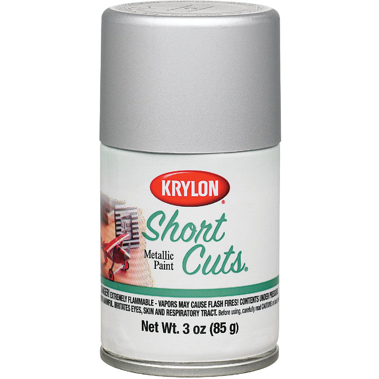 Krylon Short Cuts 3 Oz. High-Gloss Enamel Spray Paint, Chrome