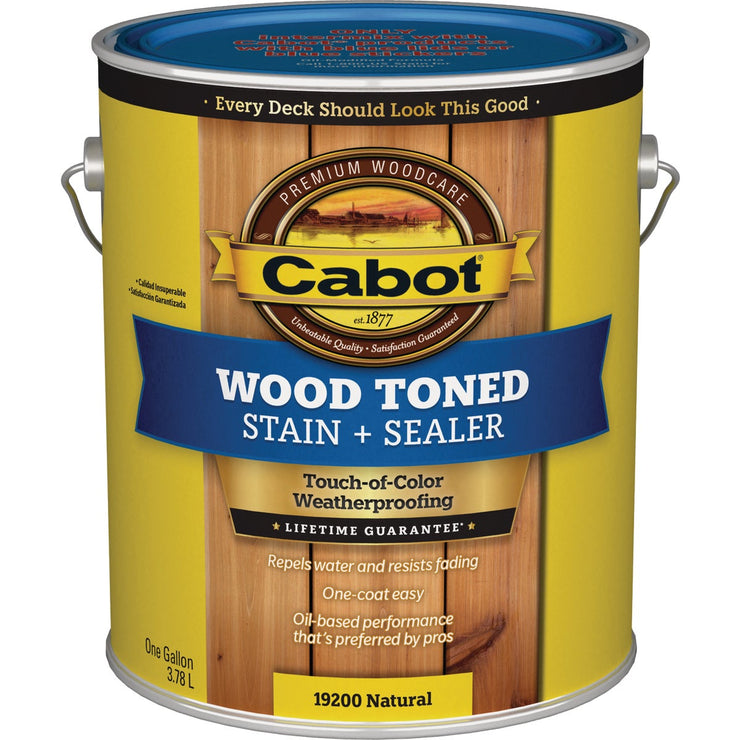 Cabot VOC Wood Toned Deck & Siding Exterior Stain, Natural, 1 Gal.