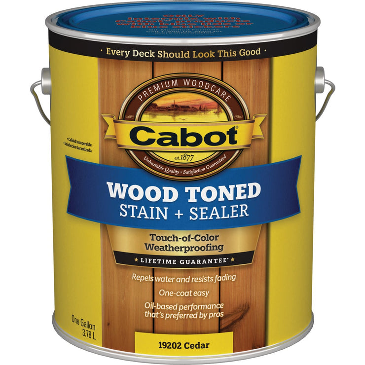 Cabot VOC Wood Toned Deck & Siding Exterior Stain, Cedar, 1 Gal.