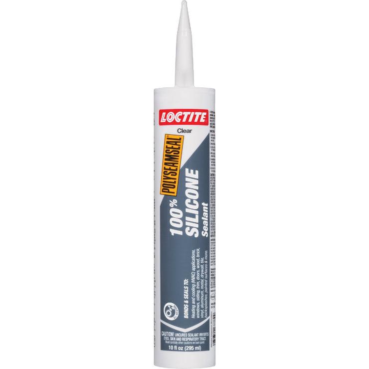 Loctite Polyseamsel 10 Oz. 100% Silicone Sealant, Clear