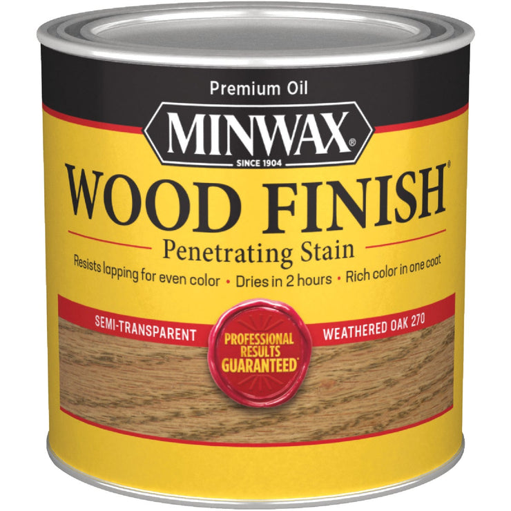 Minwax Wood Finish Penetrating Stain, Weathered Oak, 1/2 Pt.
