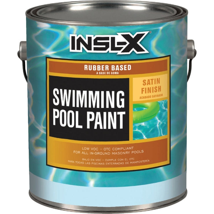 Insl-X 1 Gal. White Satin Rubber Based Pool Paint