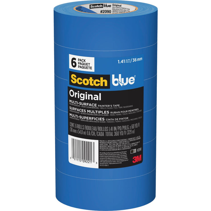 3M Scotch Blue 1.41 In. x 60 Yd. Original Painter&