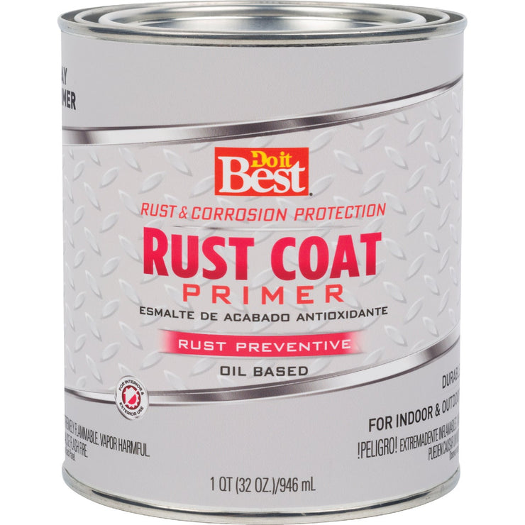 Do it Best Rust Coat Enamel Primer, Gray, 1 Qt.