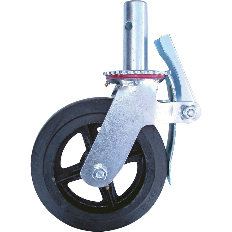MetalTech 8 In. Scaffolding Caster with Double Lock 750 Lb. Load Capacity