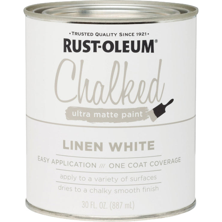 Rust-Oleum Chalked Linen White Ultra Matte 30 Oz. Chalk Paint