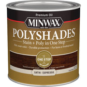 Minwax Polyshades 1/2 Pt. Satin Stain & Finish Polyurethane In 1-Step, Espresso