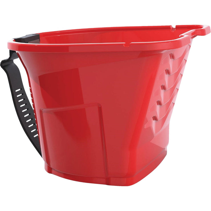Handy Pro Pail 1 Qt. Red Paint Brush & Mini Roller Painter&