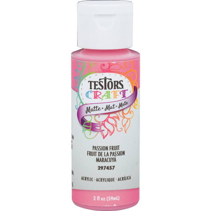 Testors 2 Oz. Acrylic Matte Craft Paint, Passion Fruit