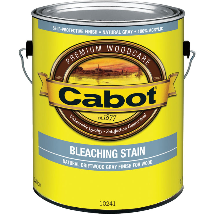 Cabot Weathered Look Exterior Bleaching Stain, Natural Driftwood Gray, 1 Gal.