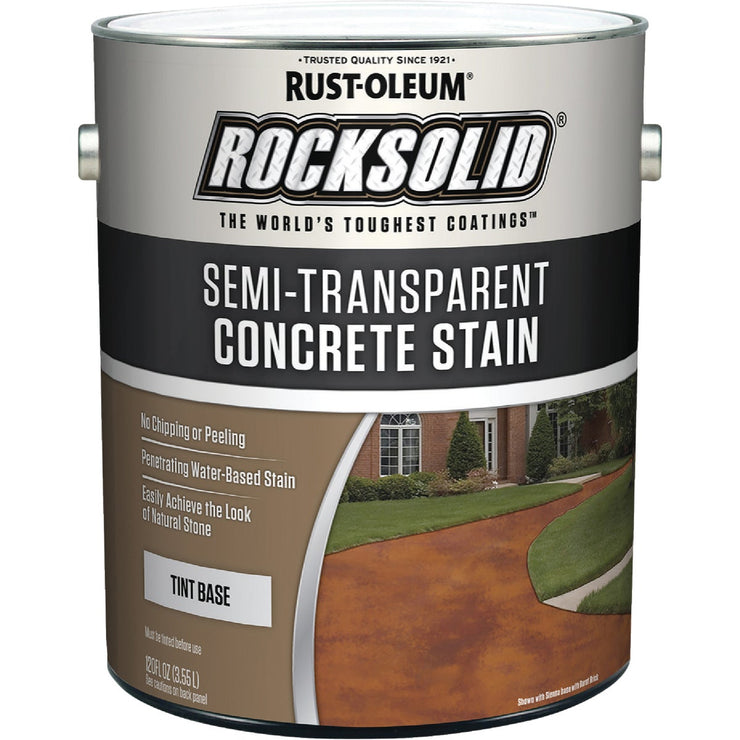 Rust-Oleum RockSolid Semi-Transparent Concrete Stain, 1 Gal., Tint Base