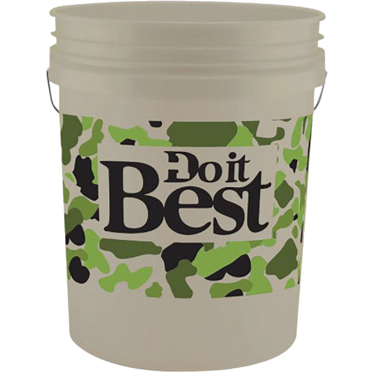Do it Best 5 Gal. White Pail with Camo Logo