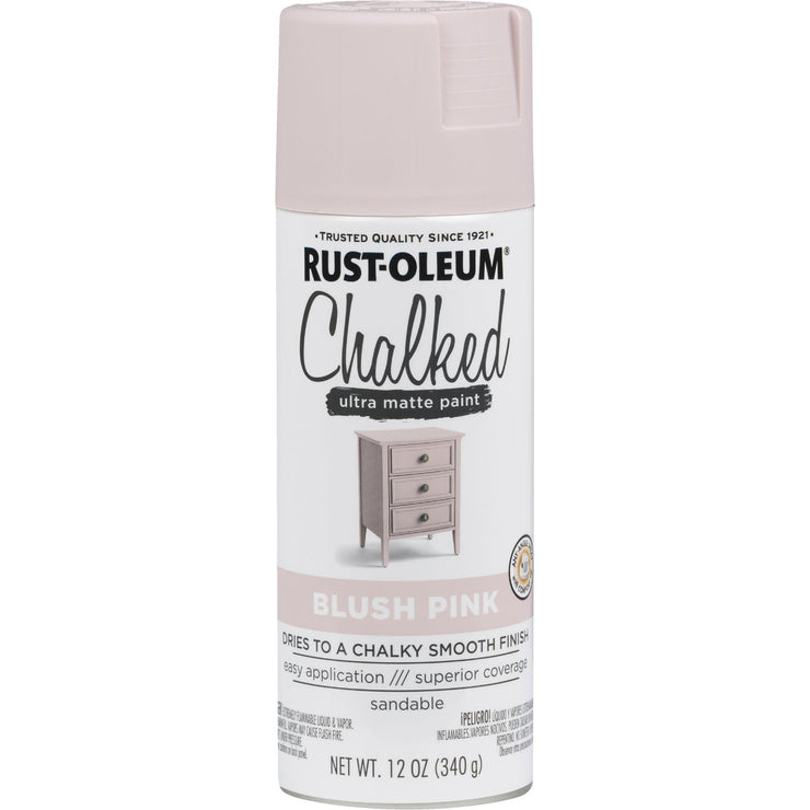 Rust-Oleum Chalked 12 Oz. Ultra Matte Spray Paint, Blush Pink