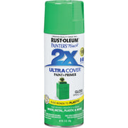 Rust-Oleum Painter's Touch 2X Ultra Cover 12 Oz. Gloss Paint + Primer Spray Paint, Spring Green