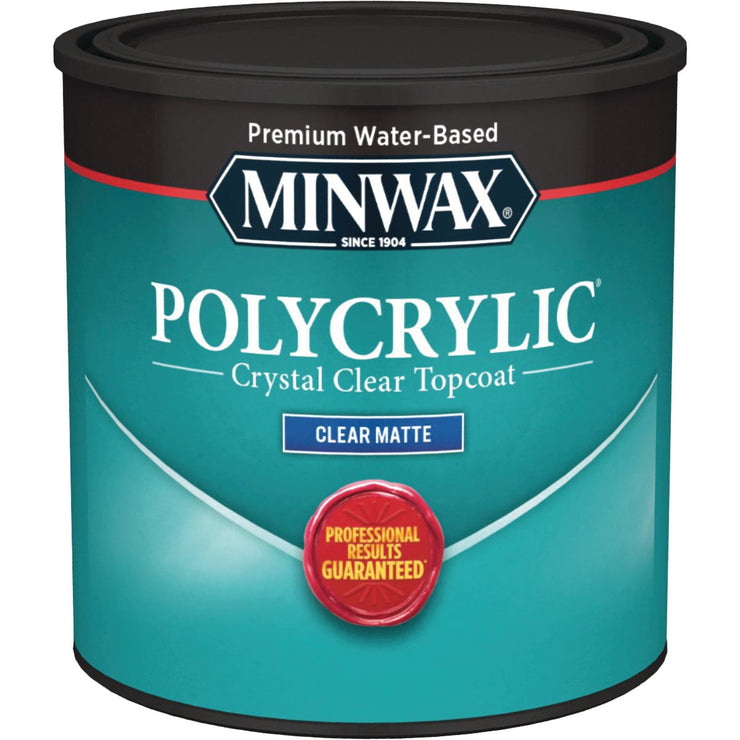 Minwax Polycrylic 1/2 Pt. Matte Water Based Protective Finish