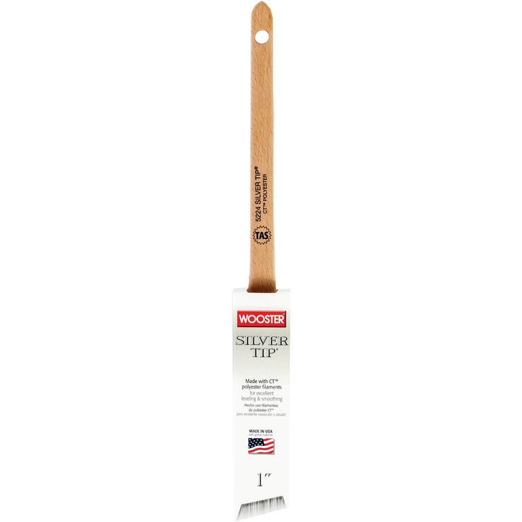 Wooster SILVER TIP 1 In. Thin Angle Sash Paint Brush