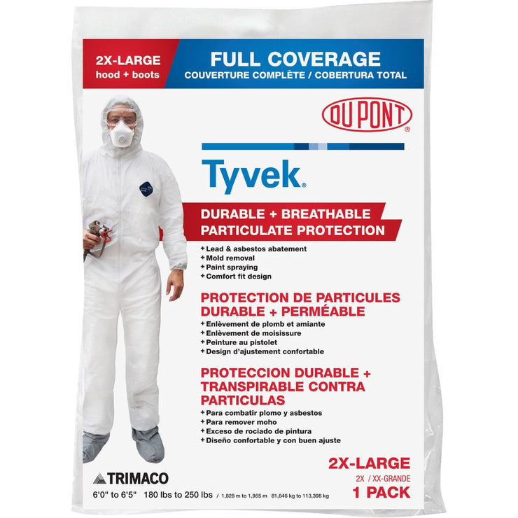 Dupont Tyvek 2XL Hooded Reusable Painter&