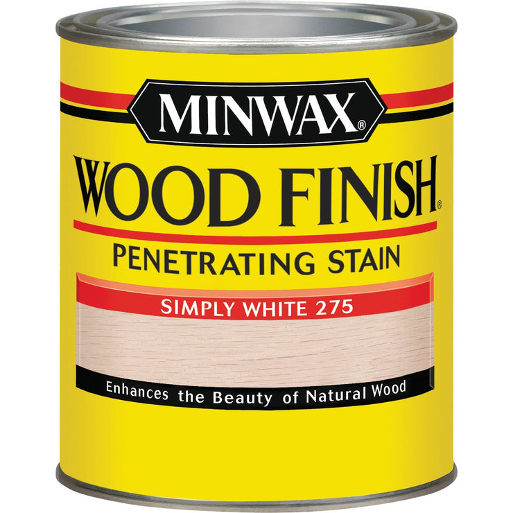 Minwax Wood Finish Penetrating Stain, Simply White, 1 Qt.