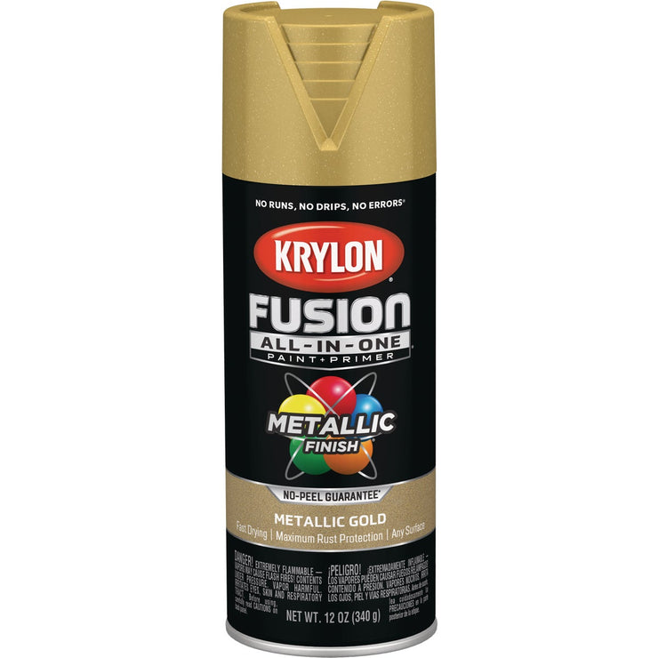 Krylon Fusion All-In-One Metallic Spray Paint & Primer, Gold