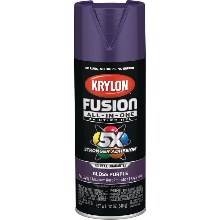 Krylon Fusion All-In-One Gloss Spray Paint & Primer, Purple