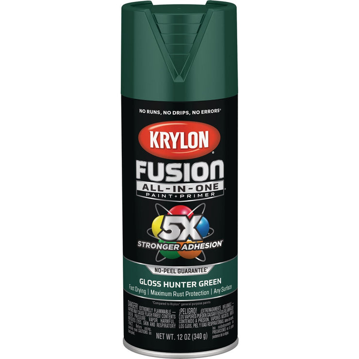 Krylon Fusion All-In-One Gloss Spray Paint & Primer, Hunter Green