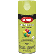 Krylon Colormaxx Gloss Spray Paint & Primer, Citrus Green