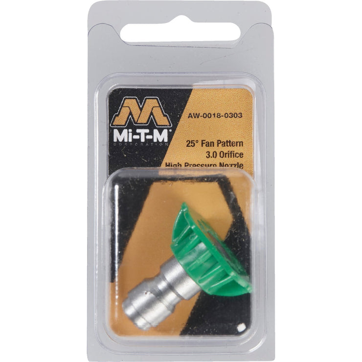 Mi-T-M 3.0mm 25 Degree Green Pressure Washer Spray Tip