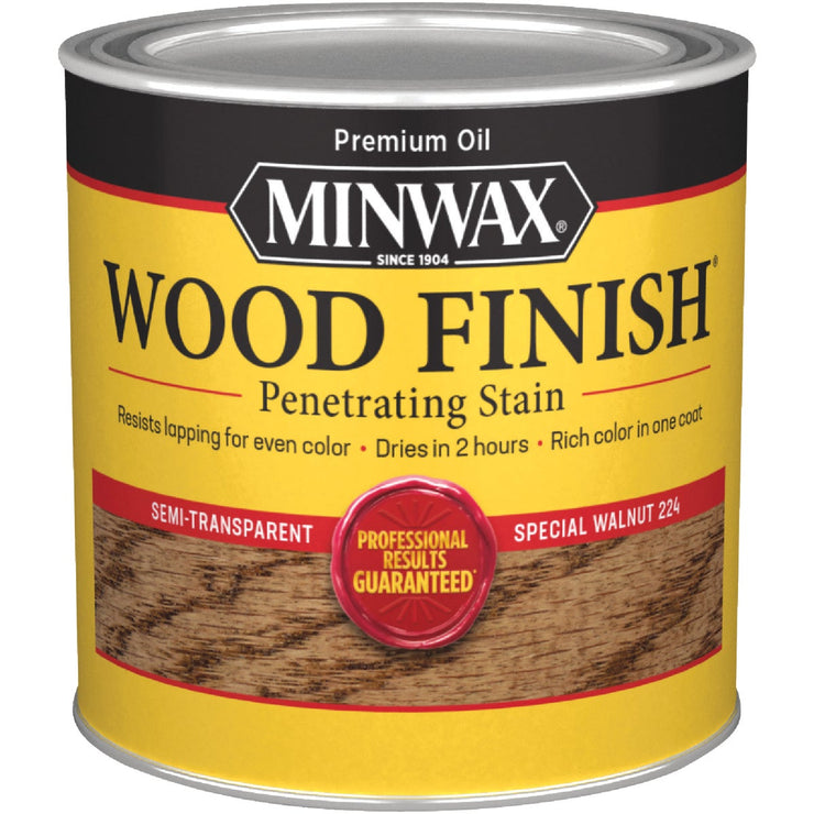Minwax Wood Finish Penetrating Stain, Special Walnut, 1/2 Pt.