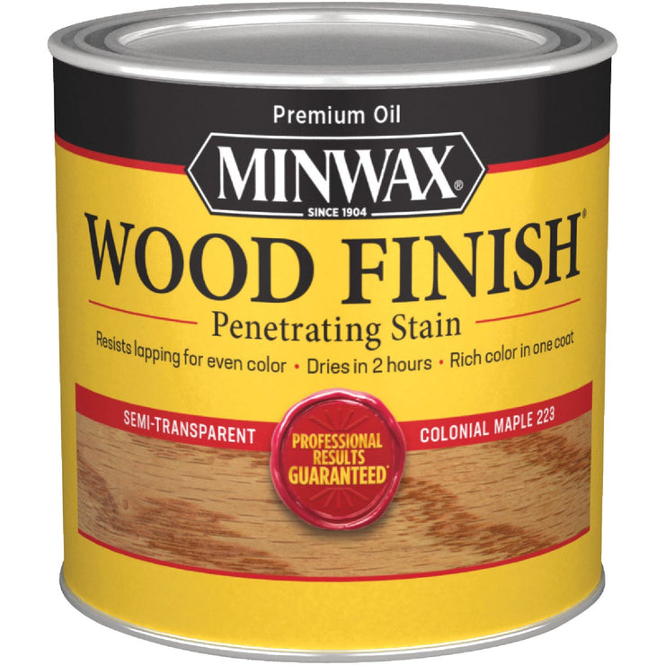 Minwax Wood Finish Penetrating Stain, Colonial Maple, 1/2 Pt.