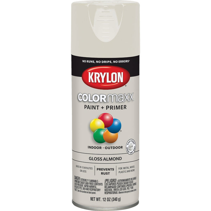 Krylon ColorMaxx 12 Oz. Gloss Spray Paint, Almond