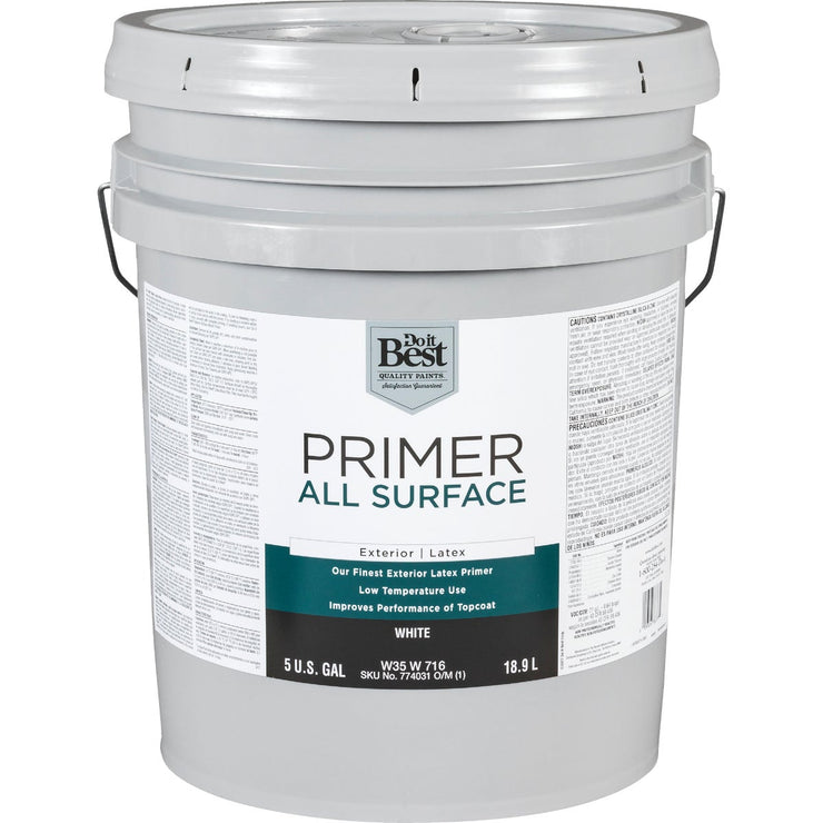 Do it Best White Exterior Primer, 5 Gal.