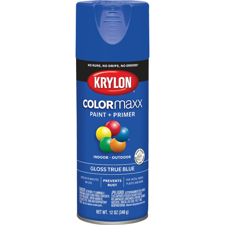 Krylon ColorMaxx 12 Oz. Gloss Spray Paint, True Blue