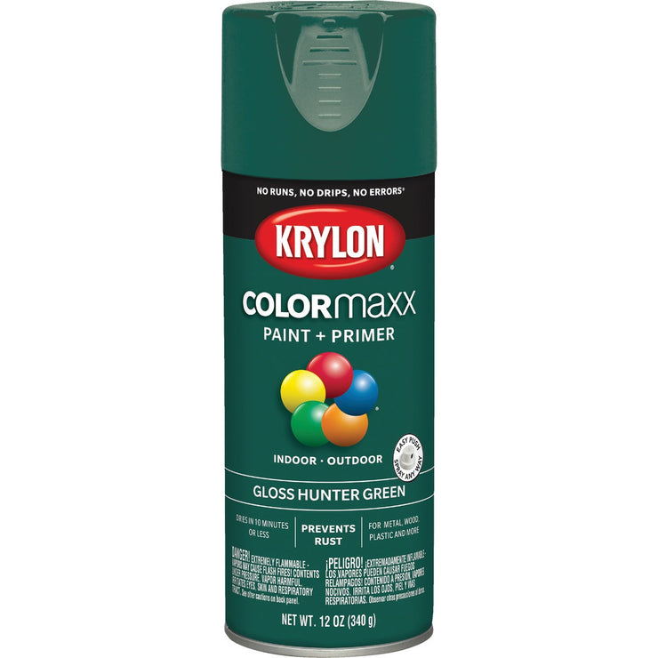 Krylon ColorMaxx 12 Oz. Gloss Spray Paint, Hunter Green