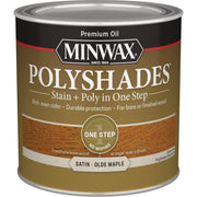 Minwax Polyshades 1/2 Pt. Satin Stain & Finish Polyurethane In 1-Step, Olde Maple