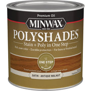 Minwax Polyshades 1/2 Pt. Satin Stain & Finish Polyurethane In 1-Step, Antique Walnut