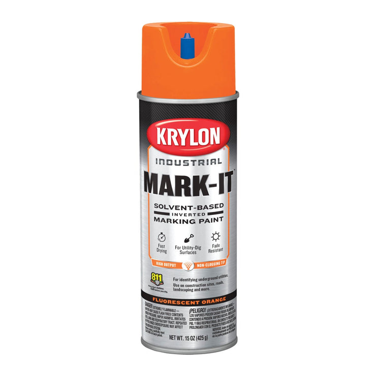 Krylon Fluorescent Orange 15 Oz. Inverted Marking Spray Paint