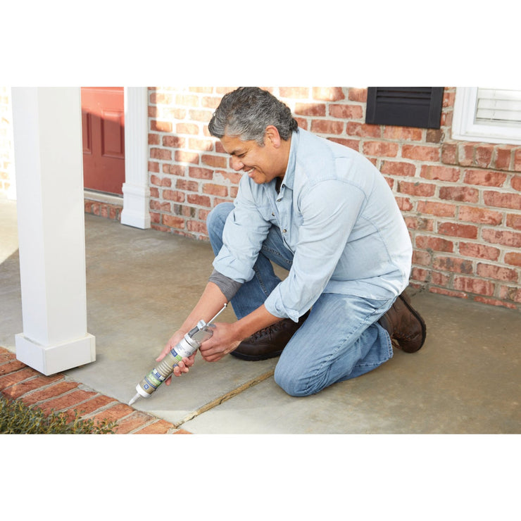 GE Concrete Silicone 2 Sealant, Lt. Gray, 10.1oz