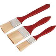 Smart Savers 1 In. Flat, 1-1/2 In. Flat, 2 In. Flat Polyester Assorted Paint Brush Set (3-Pack)