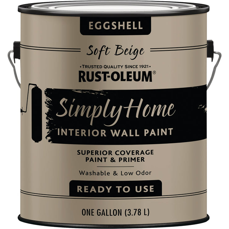 Simply Home Eggshell Soft Beige Interior Wall Paint, Gallon