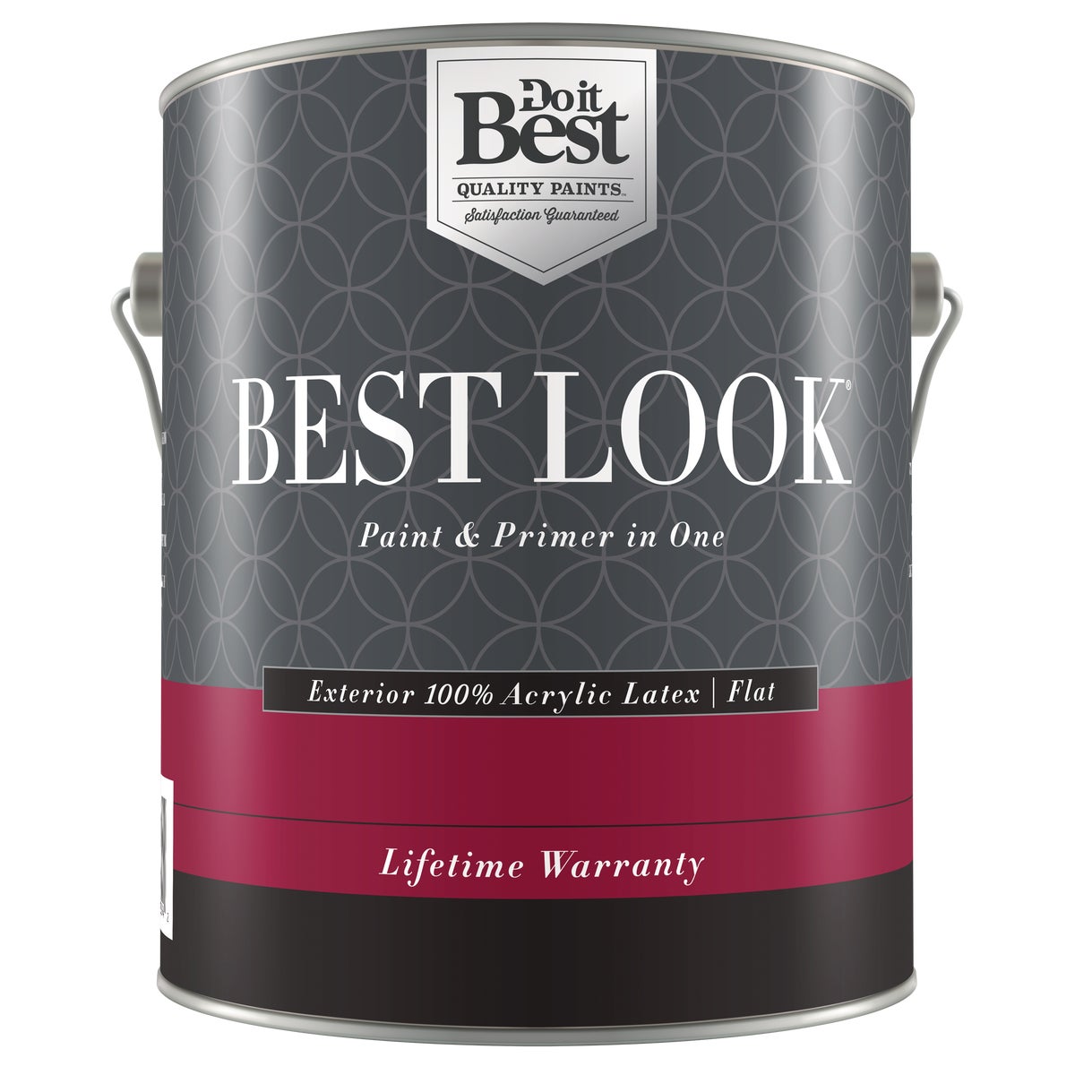 Best Look 100% Acrylic Latex Premium Paint & Primer In One Flat Exterior  House Paint, Bright White, 1 Qt. - Parker's Building Supply
