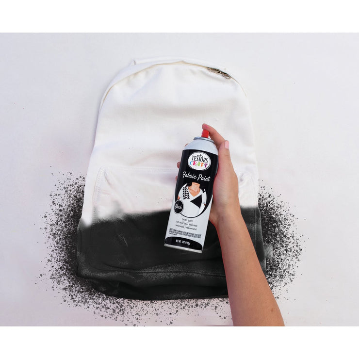 Black Fabric Paint Spray