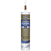 GE Advanced Silicone 2 Window & Door Sealant, Brown, 10.1oz