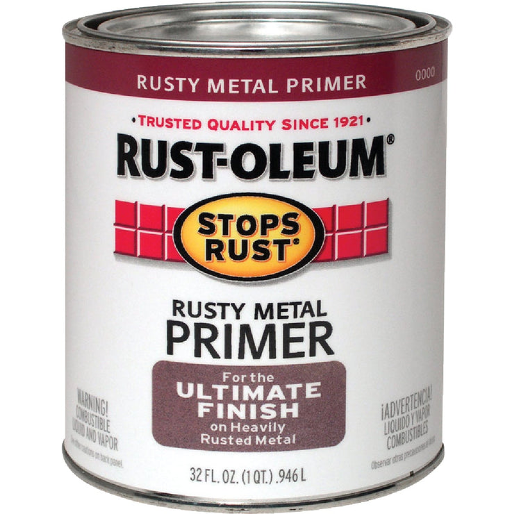 Rust-Oleum Stops Rust Rusty Metal Primer, Red/Brown, 1 Qt.