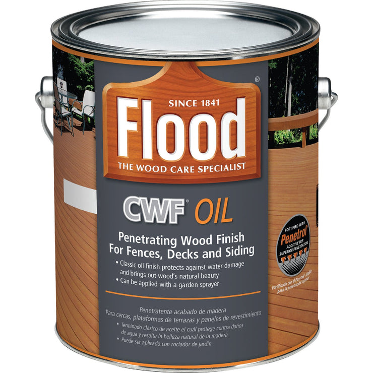 Flood CWF Alkyd/Oil Base Natural Wood Finish, Natural, 1 Gal.